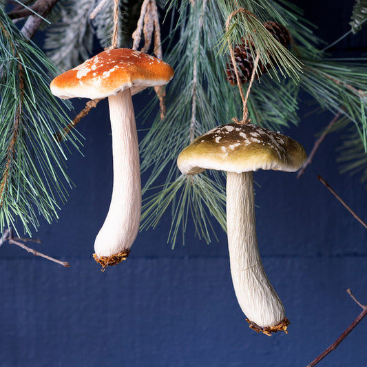 Wild Foam Mushroom Cluster Ornament
