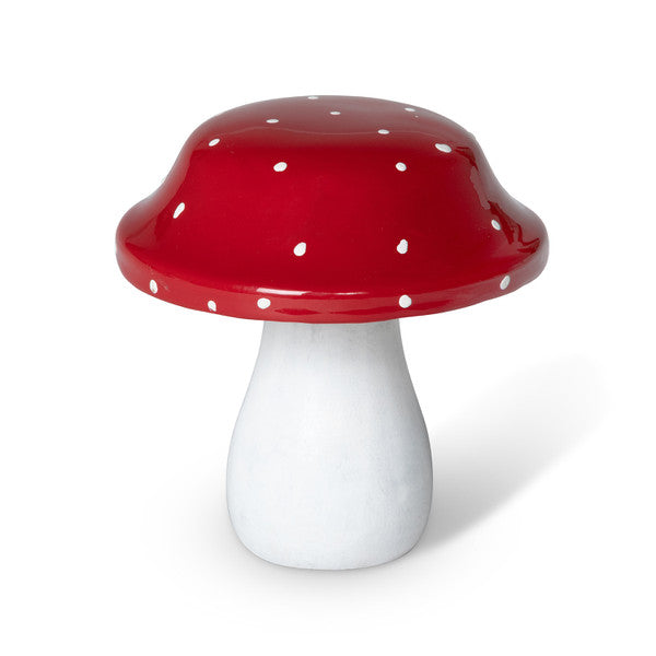Red Polka Dot Wooden Mushroom