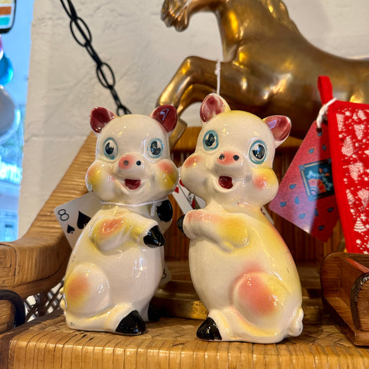 “A Quality Product” Japan Jumbo Pig S&P Shakers