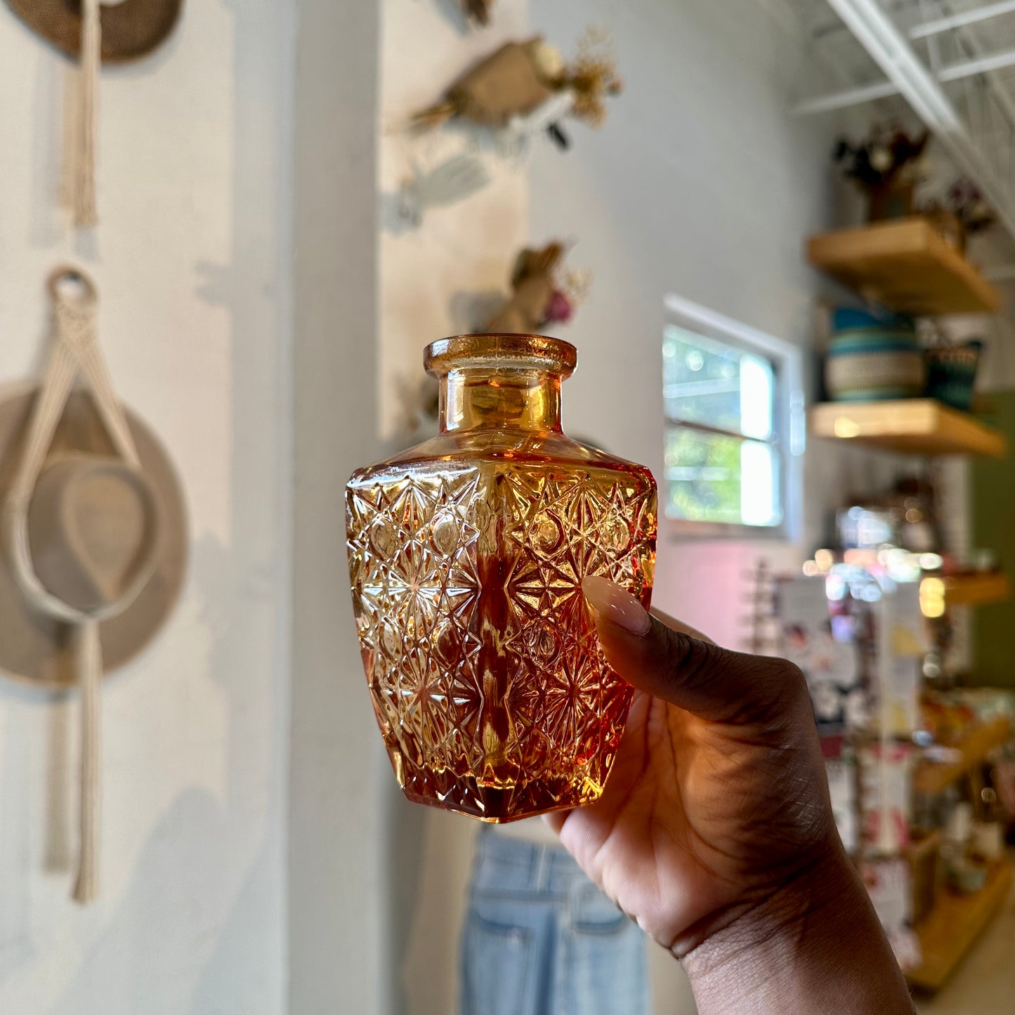 Orange Varied Glass Jars