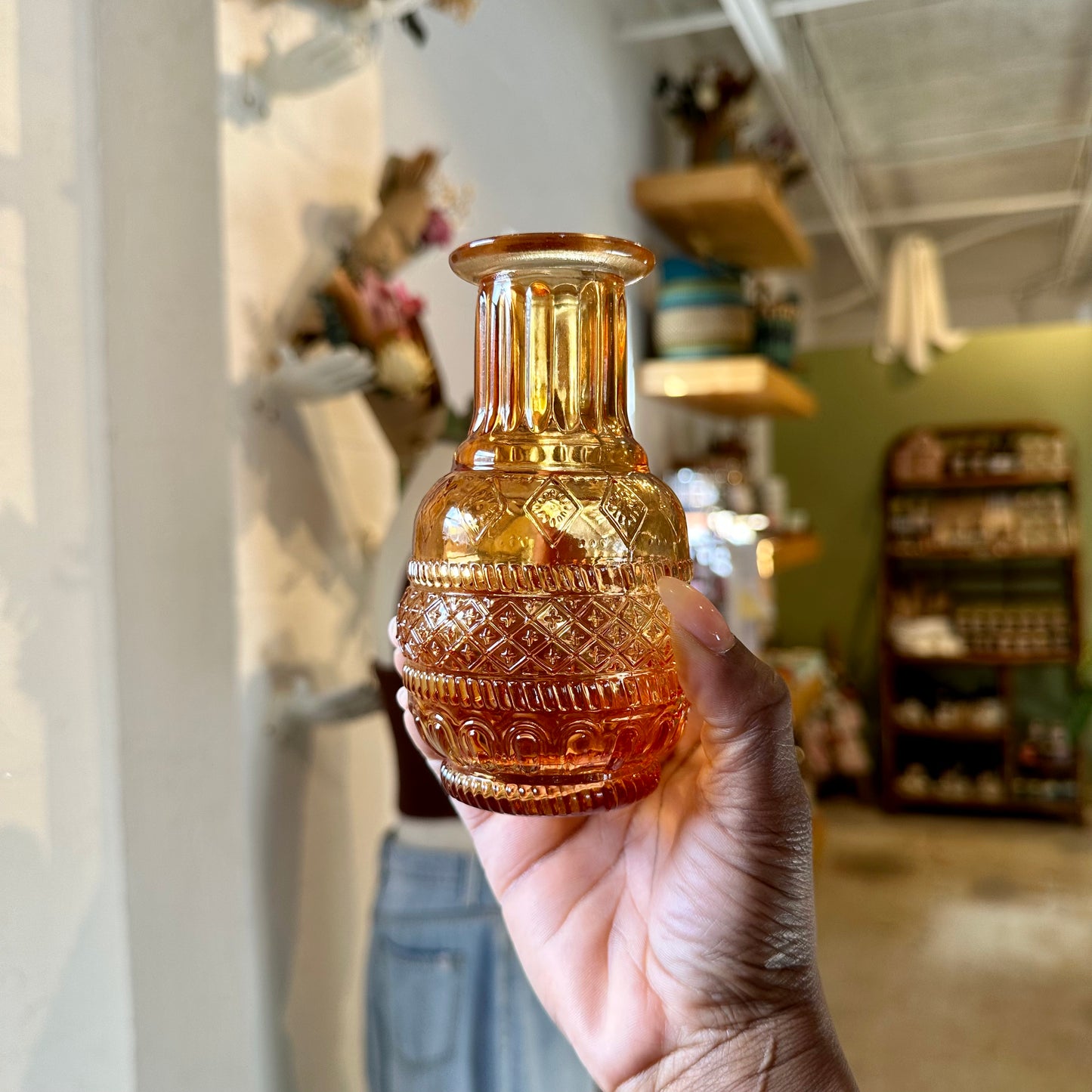 Orange Varied Glass Jars