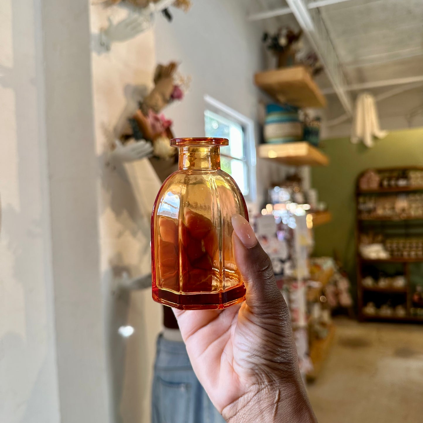 Orange Varied Glass Jars