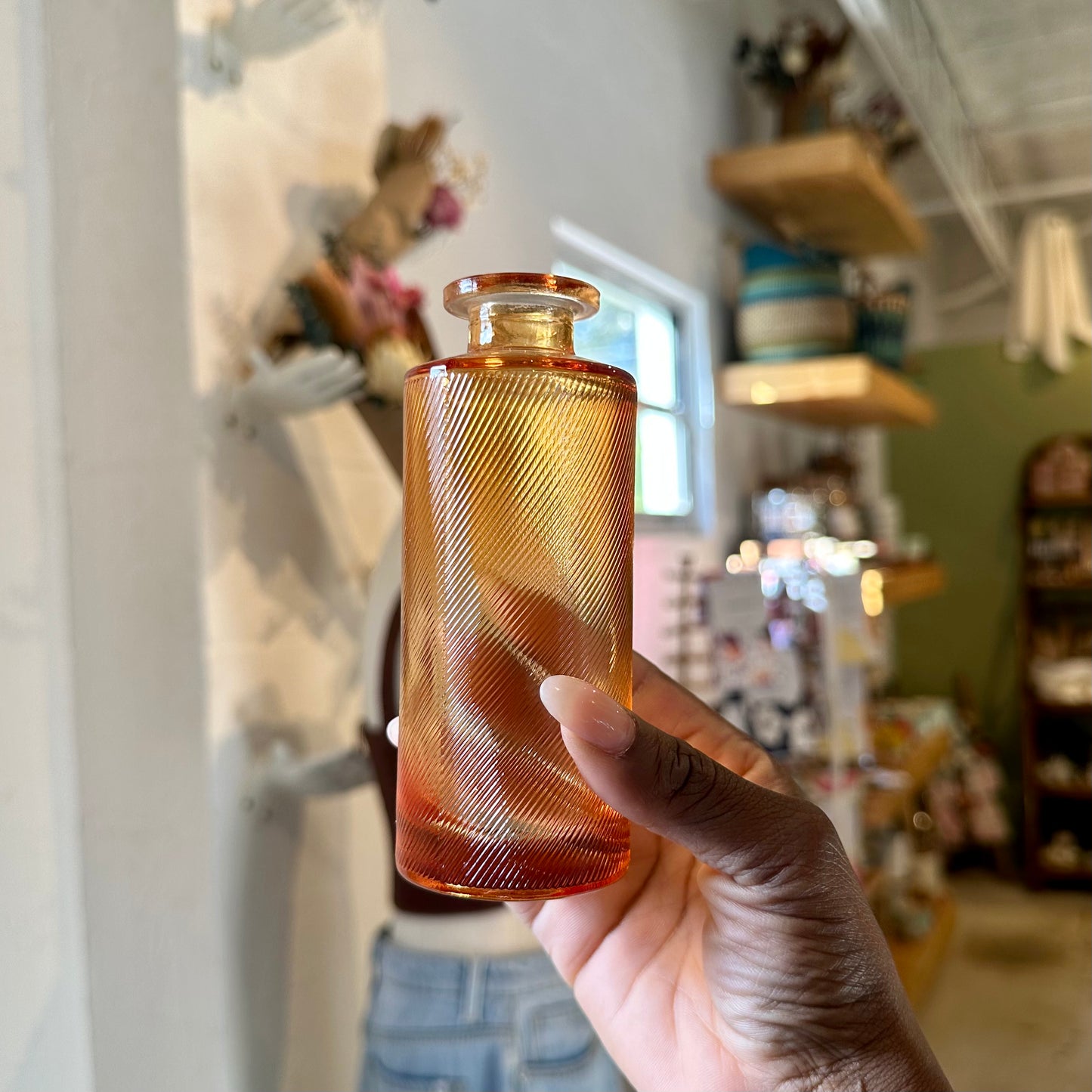 Orange Varied Glass Jars