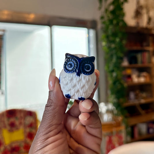 Ceramic Owl Salt Shaker