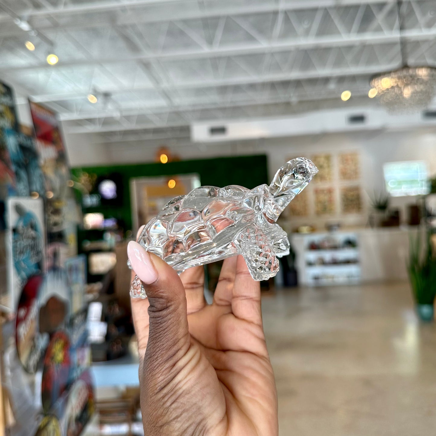 “Cristal d’Arques” Crystal Turtle Figurine