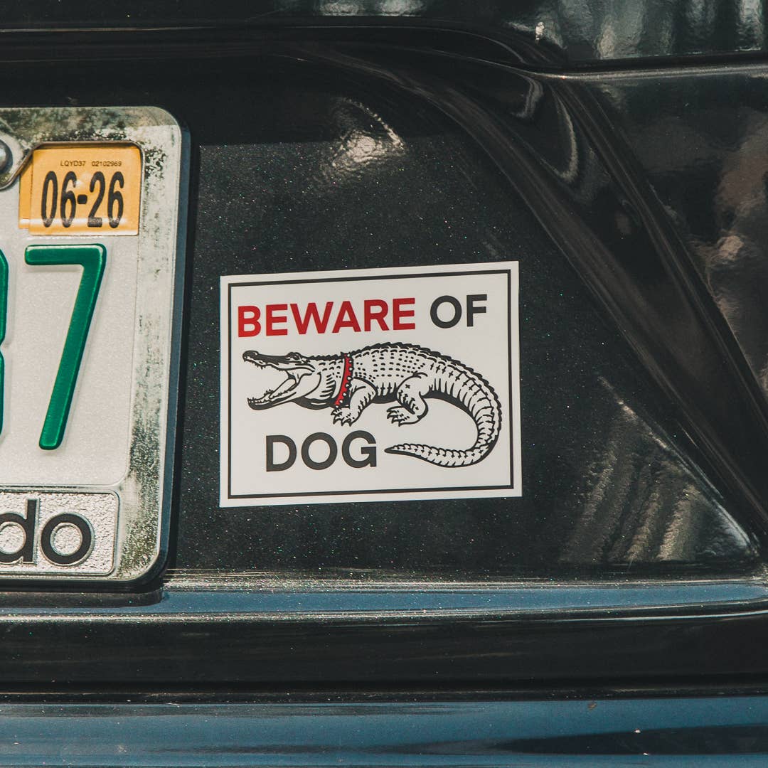 Beware of Dog Sticker