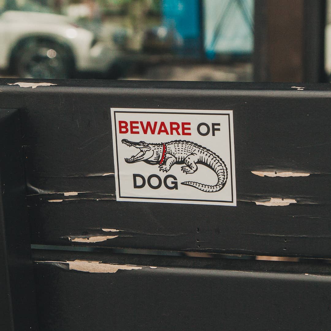 Beware of Dog Sticker