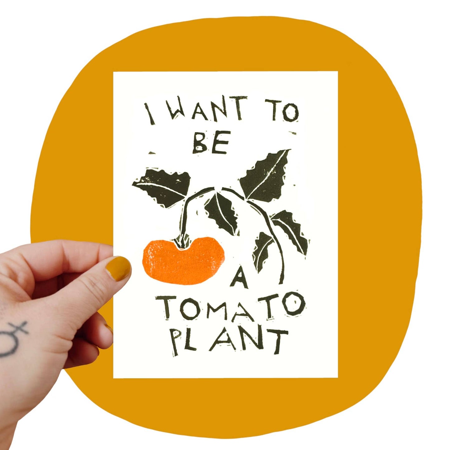 I Want to be a Tomato Art Print & Poem