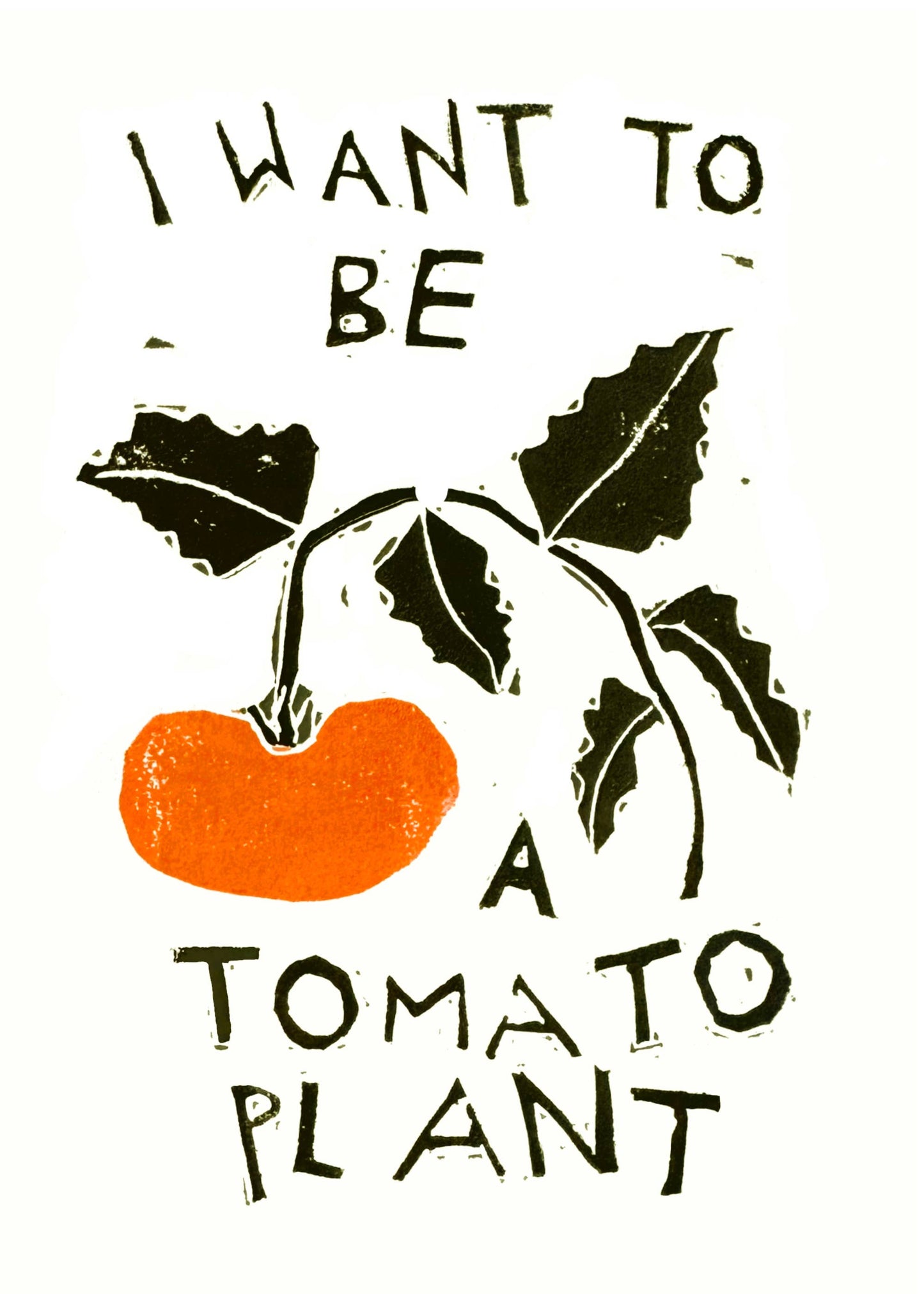 I Want to be a Tomato Art Print & Poem