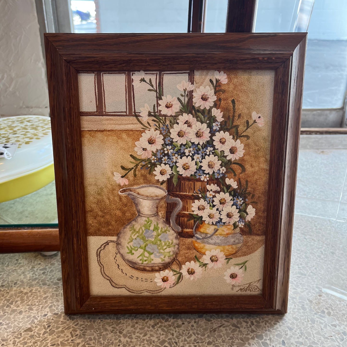 93’ Artist Signed Floral Painting