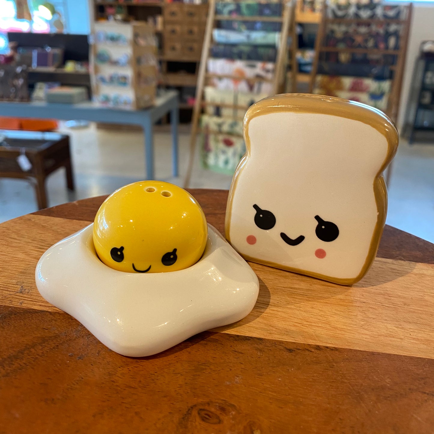 Egg and Toast salt and pepper shaker