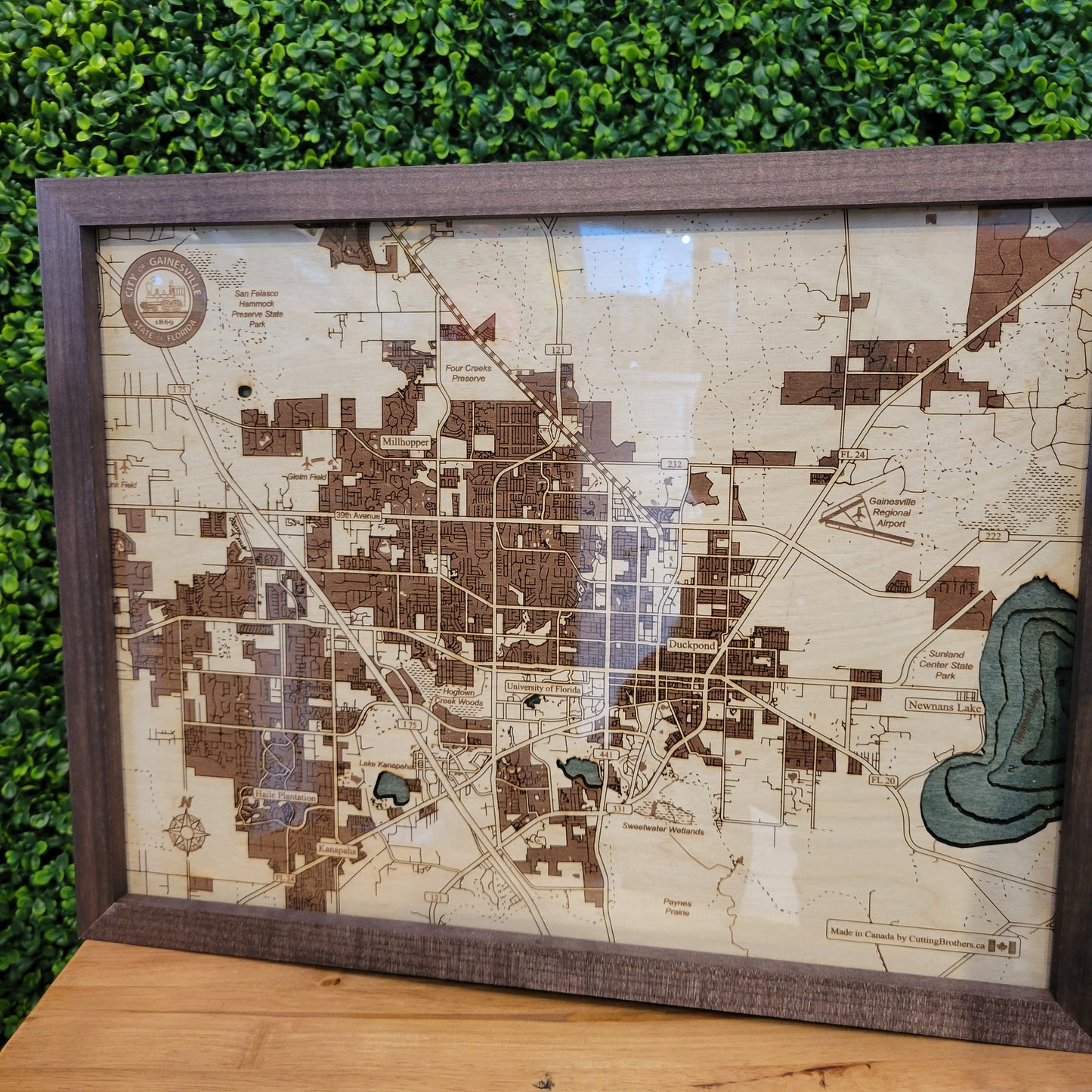 Hand Crafted Gainesville map