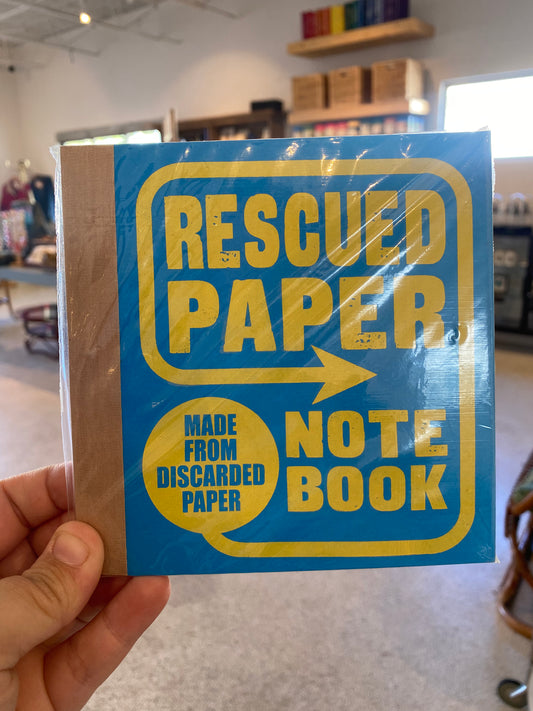Rescued paper notebook