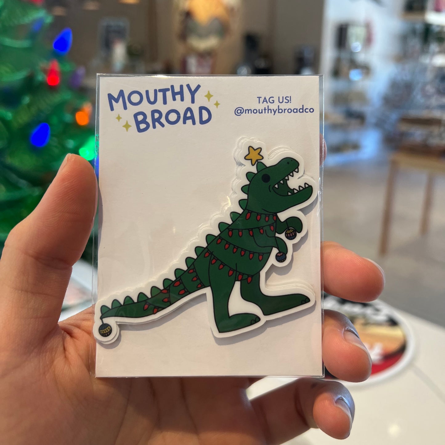 Mouthy Broad Christmas Stickers