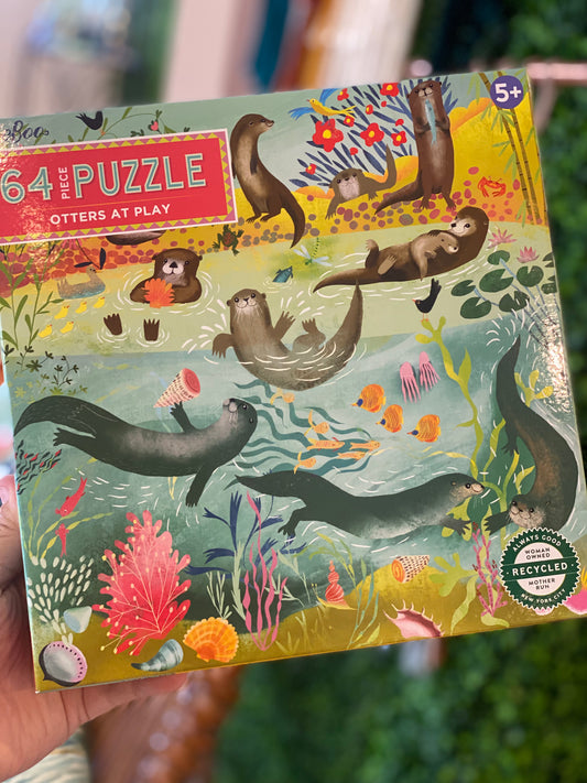Otters at play puzzle
