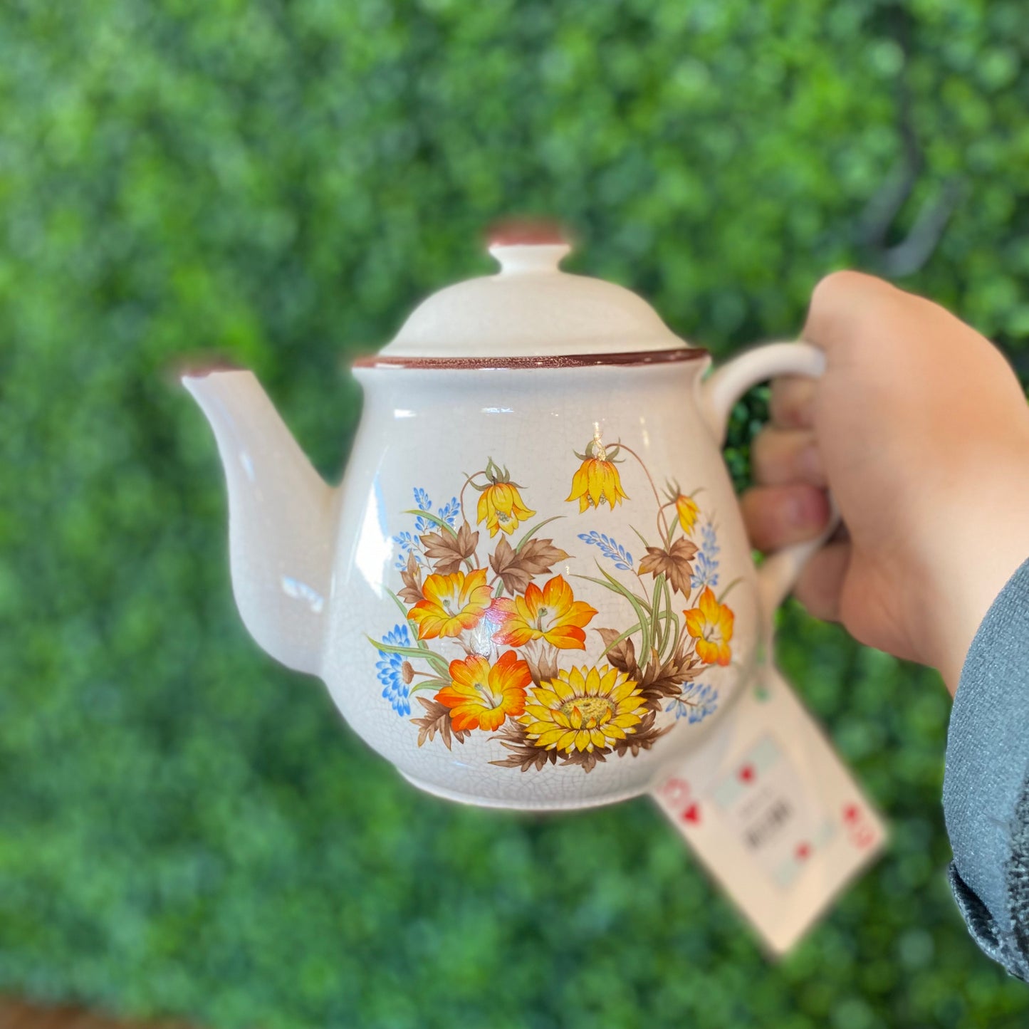 Ceramic Wild Flower Teapot